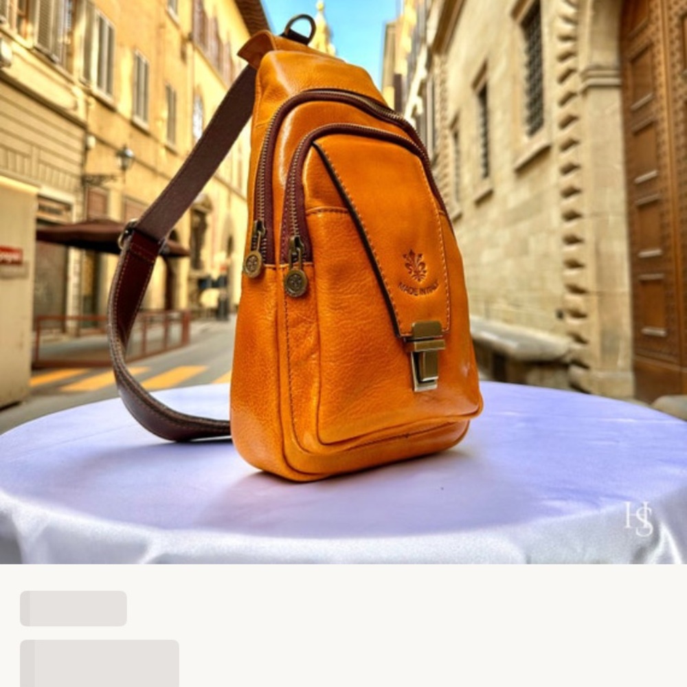 BNWOT Italian made crossbody. Matching backpack also listed separately.